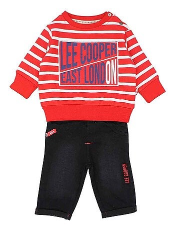 Lee Cooper - Ensemble ​​T-shirt jeans bébé garçon Imprimé Logo