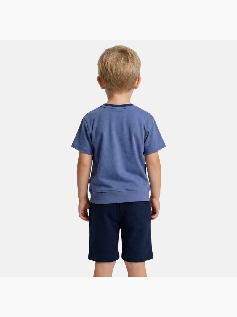 Lee Cooper - Ensemble t-shirt manches courtes et short garçon Bleu - Kiabi