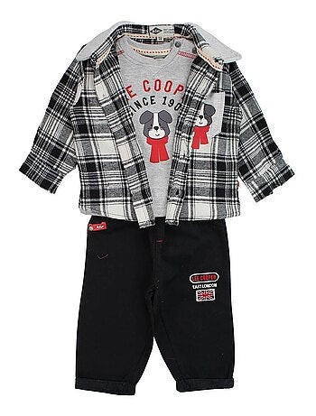 Lee Cooper - Ensemble T-shirt manches longues avec Veste et Pantalon bébé Lee Cooper