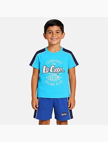 Lee Cooper - Ensemble t-shirt motif et short assorti Garçon