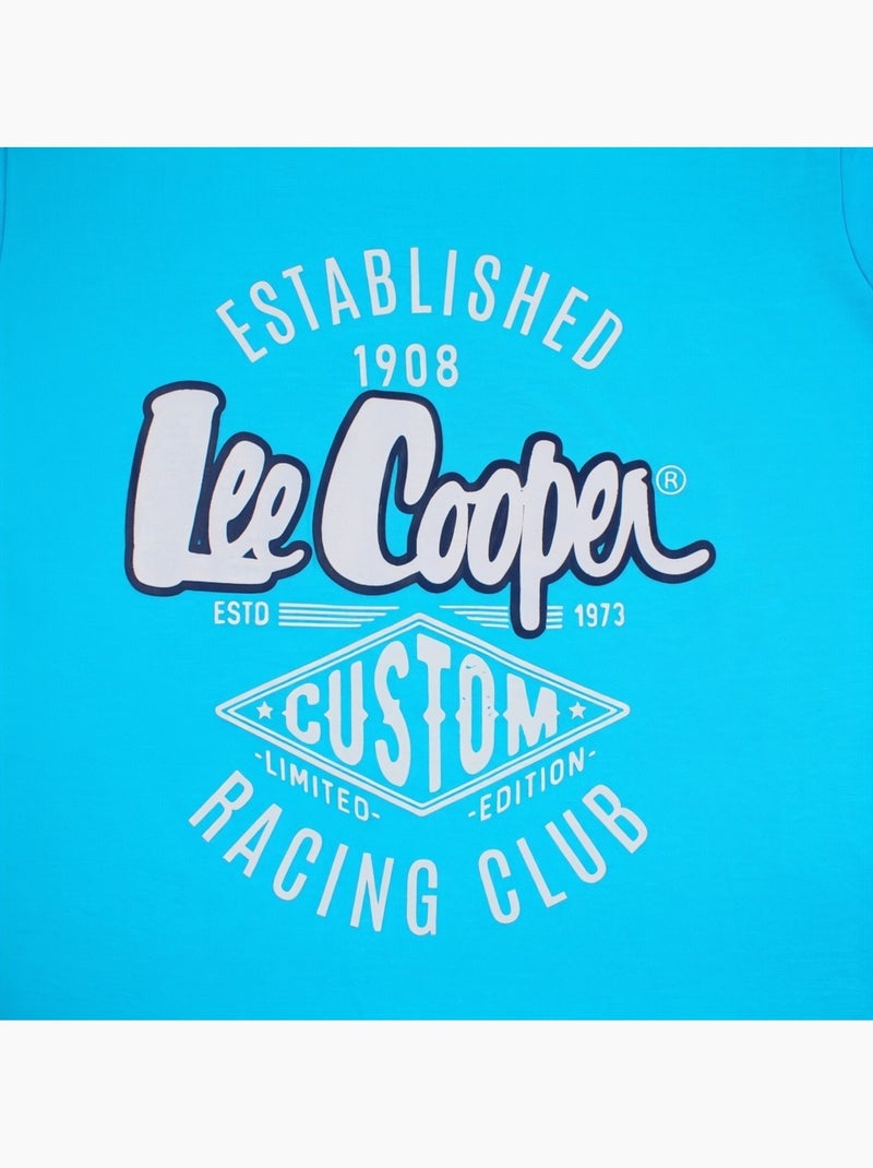 Lee Cooper - Ensemble t-shirt motif et short assorti Garçon Bleu - Kiabi