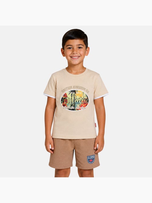 Lee Cooper - Ensemble t-shirt motif et short Garçon - Kiabi Lee Cooper - Ensemble t-shirt motif et short Garçon - Kiabi