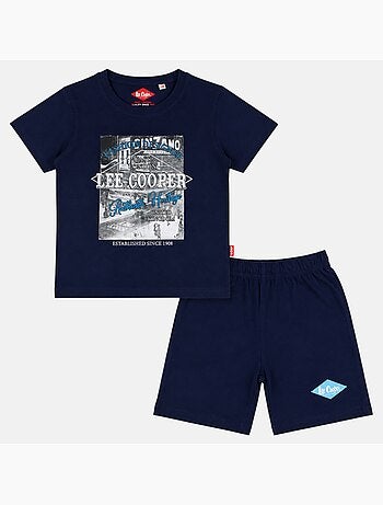 Lee Cooper - Ensemble t-shirt motif et short Garçon