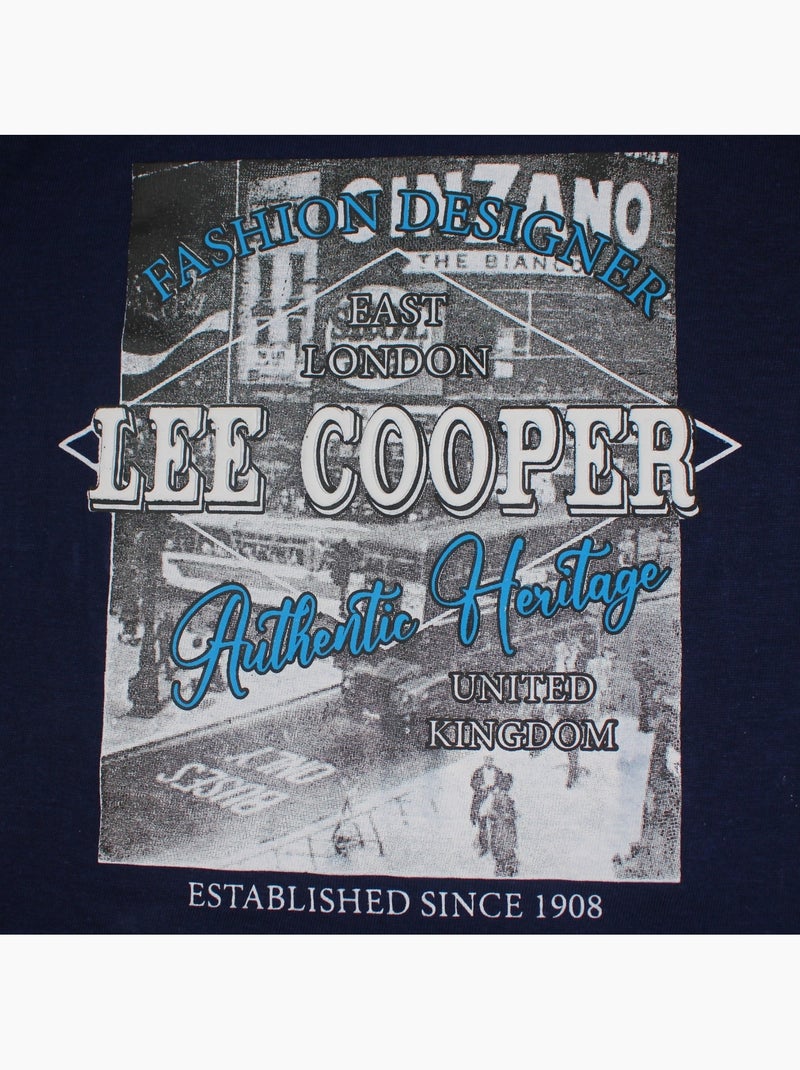 Lee Cooper - Ensemble t-shirt motif et short Garçon Bleu marine - Kiabi