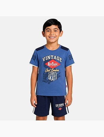 Lee Cooper - Ensemble t-shirt motif et short Garçon