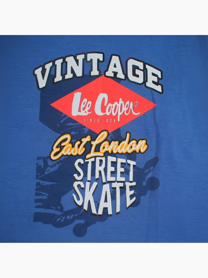 Lee Cooper - Ensemble t-shirt motif et short Garçon Bleu - Kiabi