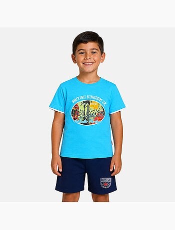 Lee Cooper - Ensemble t-shirt motif et short Garçon