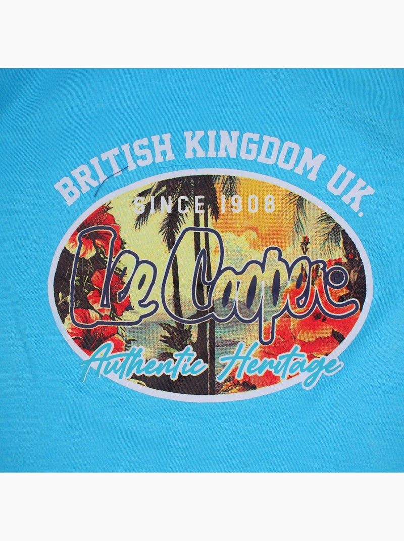 Lee Cooper - Ensemble t-shirt motif et short Garçon Bleu - Kiabi