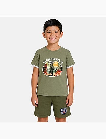 Lee Cooper - Ensemble t-shirt motif et short Garçon