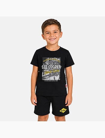 Lee Cooper - Ensemble t-shirt motif et short Garçon