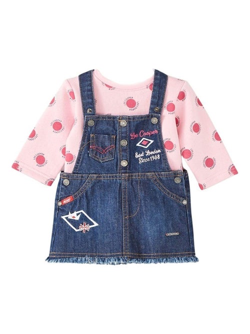 Lee Cooper - Ensemble ​​T-shirt robe salopette Imprimé Logo - Kiabi