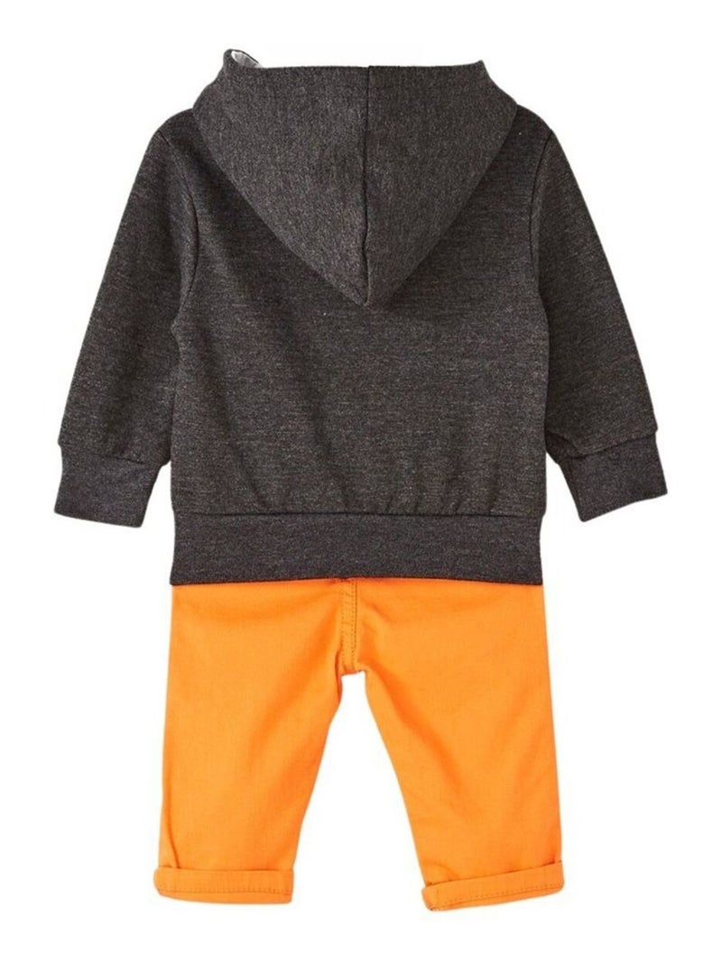 Lee Cooper - Ensemble Veste à capuche et Pantalon bébé Lee Cooper. Gris foncé - Kiabi