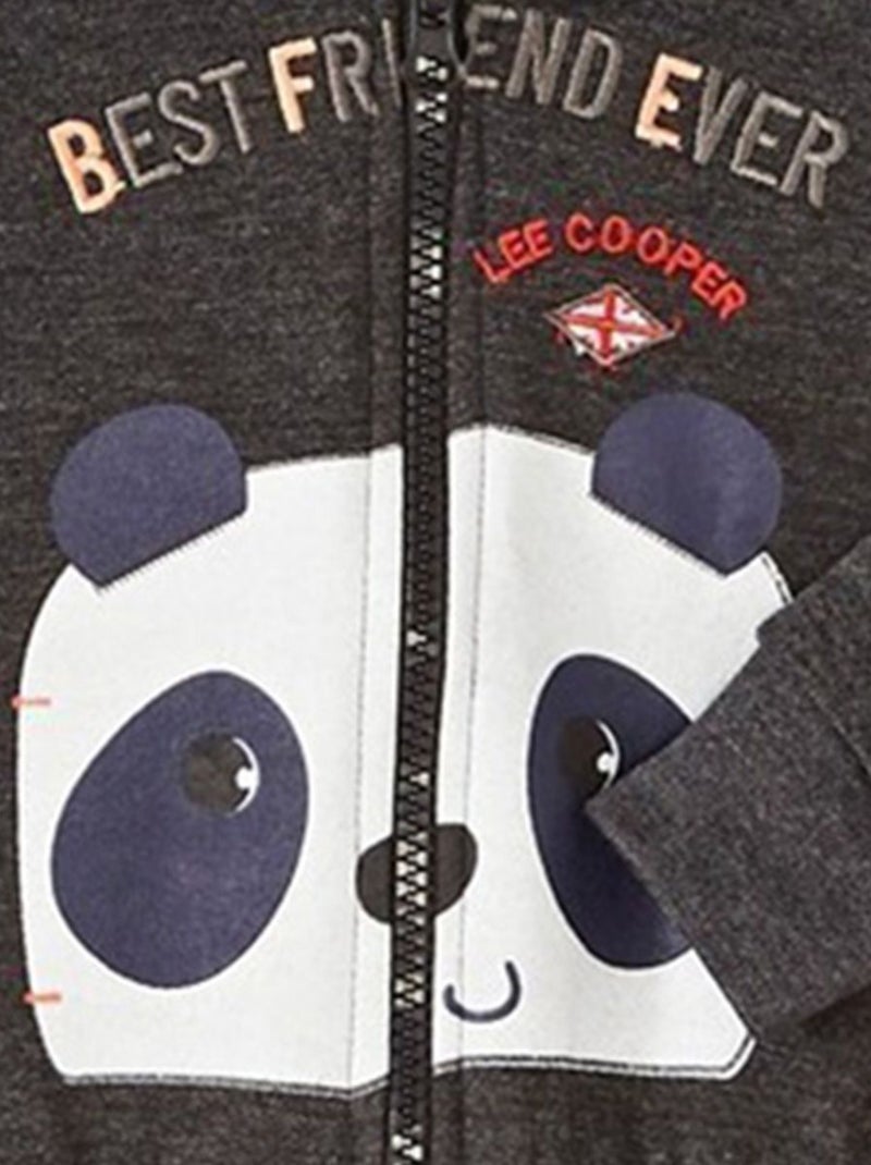Lee Cooper - Ensemble Veste à capuche et Pantalon bébé Lee Cooper. Gris foncé - Kiabi