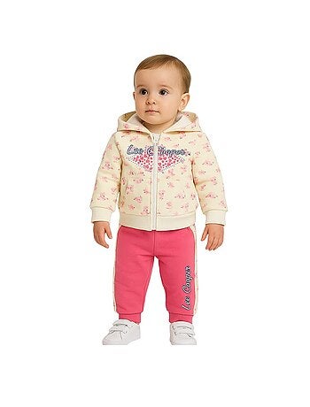 Lee Cooper - Ensemble veste à capuche et pantalon de Jogging bébé fille