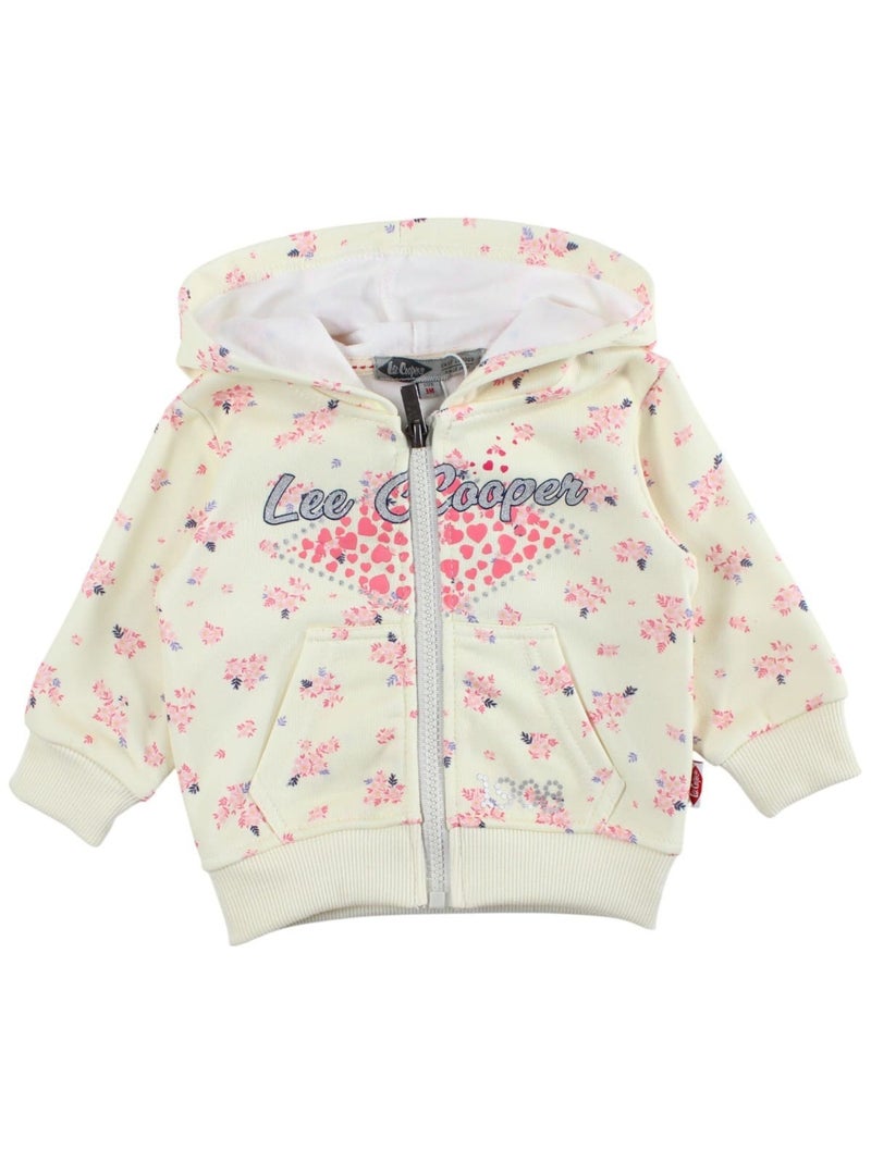 Lee Cooper - Ensemble veste à capuche et pantalon de Jogging bébé fille Jaune - Kiabi