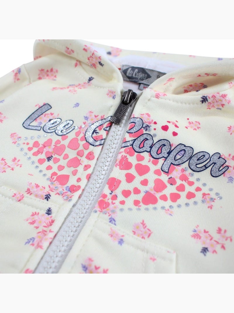 Lee Cooper - Ensemble veste à capuche et pantalon de Jogging bébé fille Jaune - Kiabi