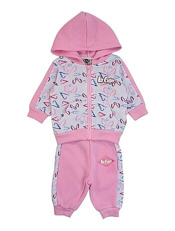 Lee Cooper - Ensemble Veste à capuche et pantalon de Jogging bébé fille Lee Cooper