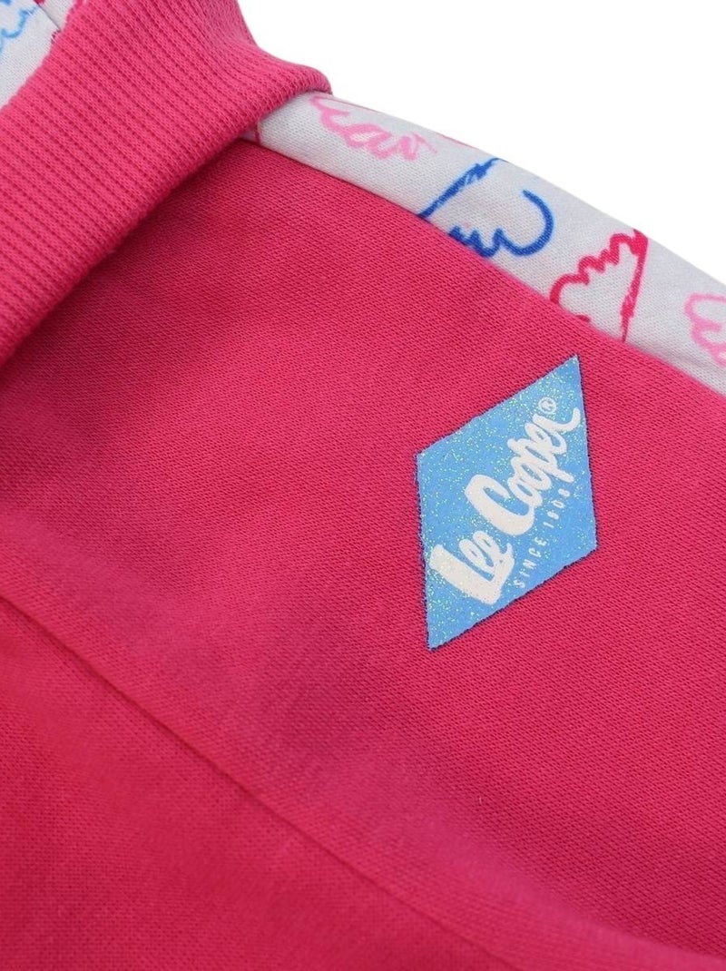 Lee Cooper - Ensemble Veste à capuche et pantalon de Jogging bébé fille Lee Cooper Rose fushia - Kiabi