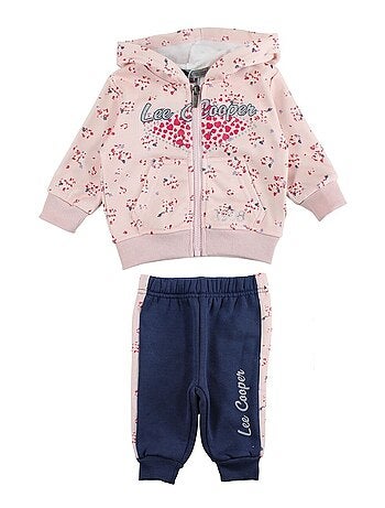 Lee Cooper - Ensemble veste à capuche et pantalon de Jogging bébé fille Lee Cooper