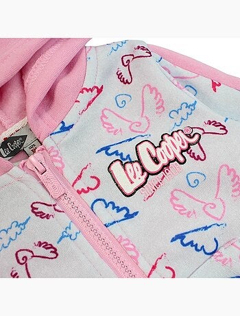 Lee Cooper - Ensemble Veste à capuche et pantalon de Jogging bébé fille