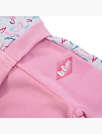 Lee Cooper - Ensemble Veste à capuche et pantalon de Jogging bébé fille