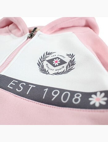 Lee Cooper - Ensemble Veste à capuche et pantalon de Jogging bébé fille