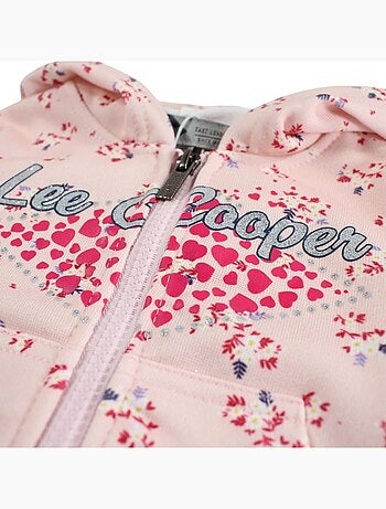 Lee Cooper - Ensemble veste à capuche et pantalon de Jogging bébé fille
