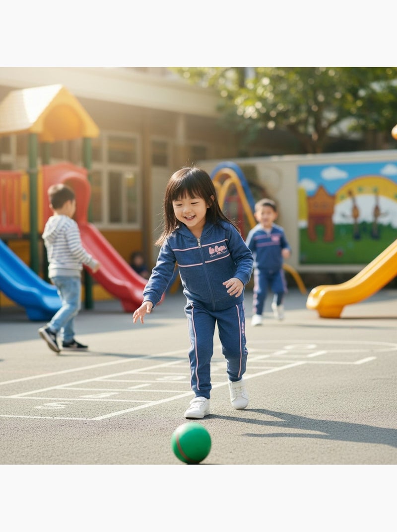 Lee Cooper - Ensemble Veste à capuche et pantalon de jogging  fille Bleu - Kiabi