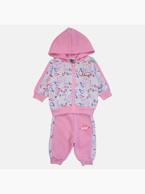 Lee Cooper - Ensemble veste capuche et pantalon jogging bébé fille - Kiabi