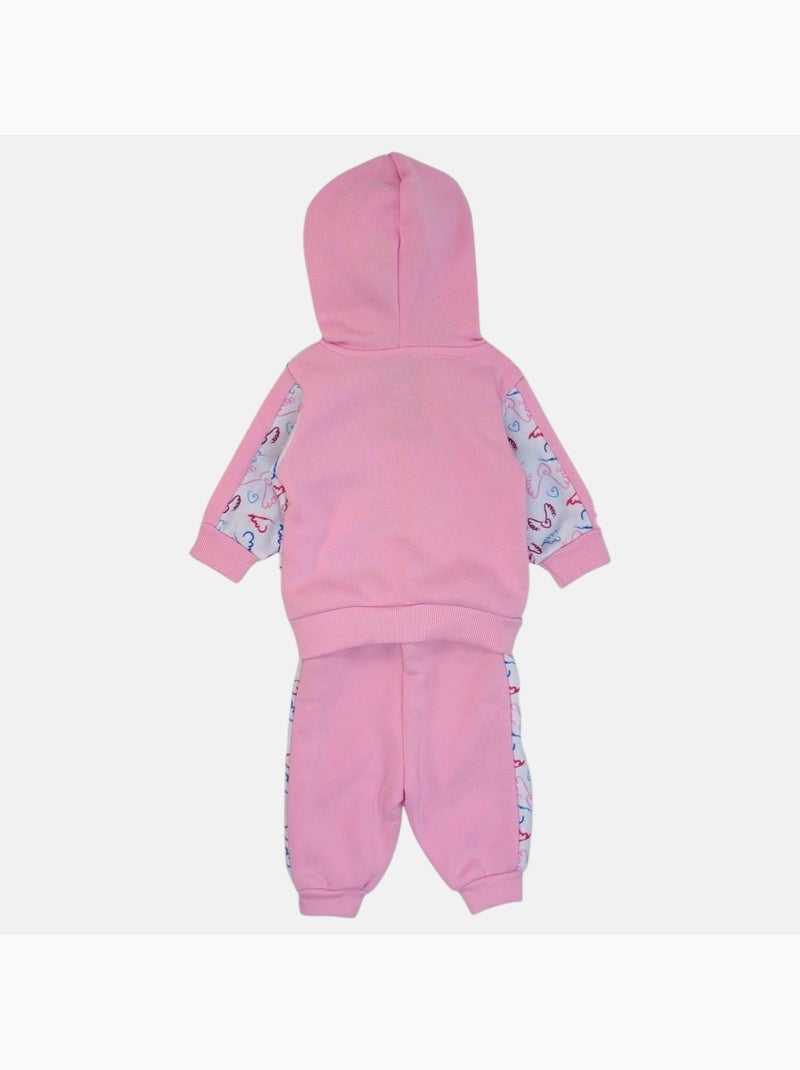Lee Cooper - Ensemble veste capuche et pantalon jogging bébé fille Rose - Kiabi