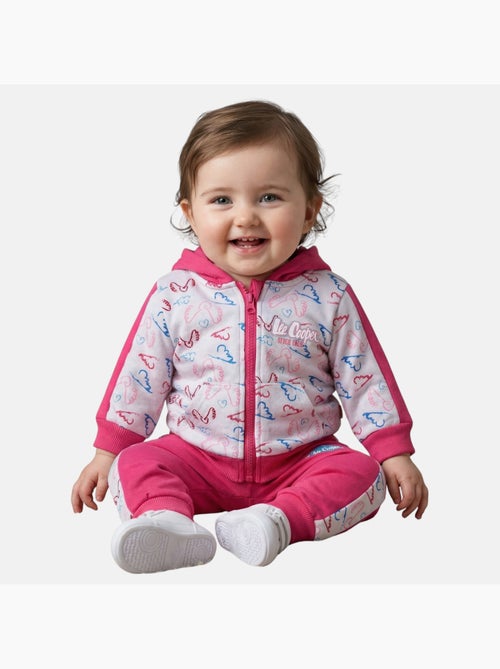 Lee Cooper - Ensemble veste capuche et pantalon jogging bébé fille - Kiabi