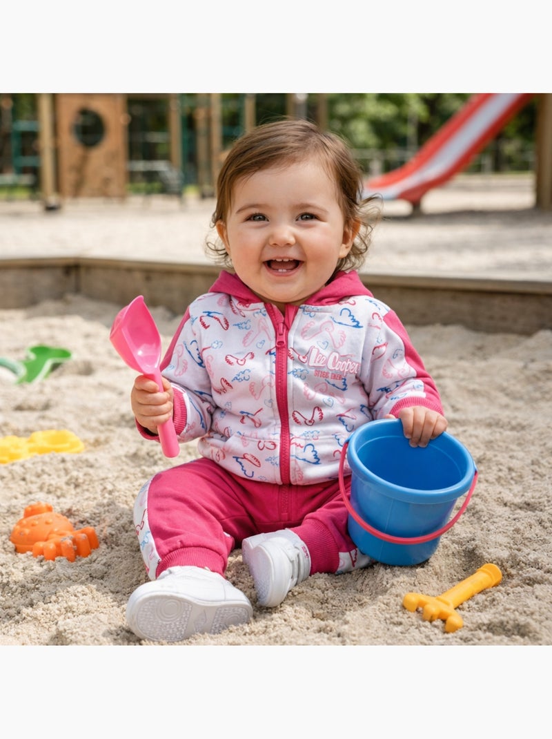 Lee Cooper - Ensemble veste capuche et pantalon jogging bébé fille Rose fushia - Kiabi