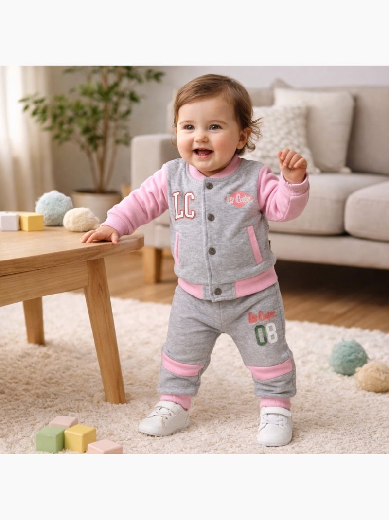 Lee Cooper - Ensemble Veste et pantalon de Jogging bébé fille Gris - Kiabi