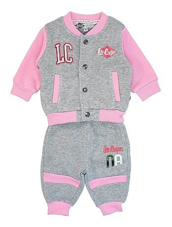 Lee Cooper - Ensemble Veste et pantalon de Jogging bébé fille Lee Cooper