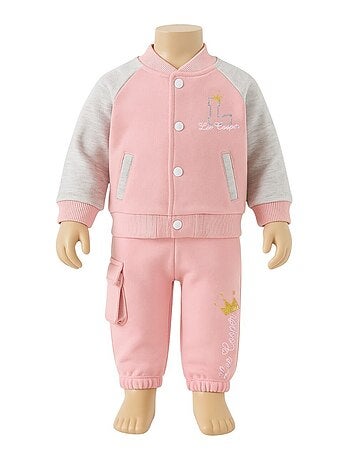 Lee Cooper - Ensemble Veste et pantalon de Jogging bébé fille Lee Cooper