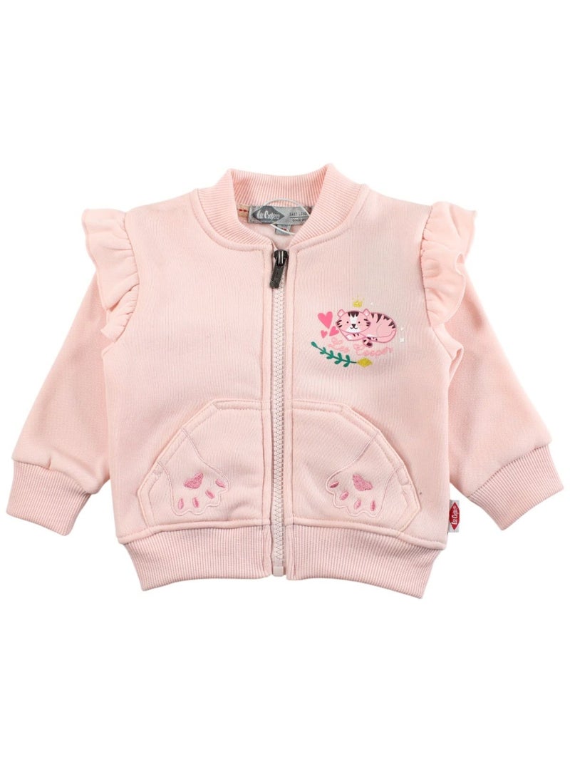 Lee Cooper - Ensemble Veste et pantalon de Jogging bébé fille Rose clair - Kiabi