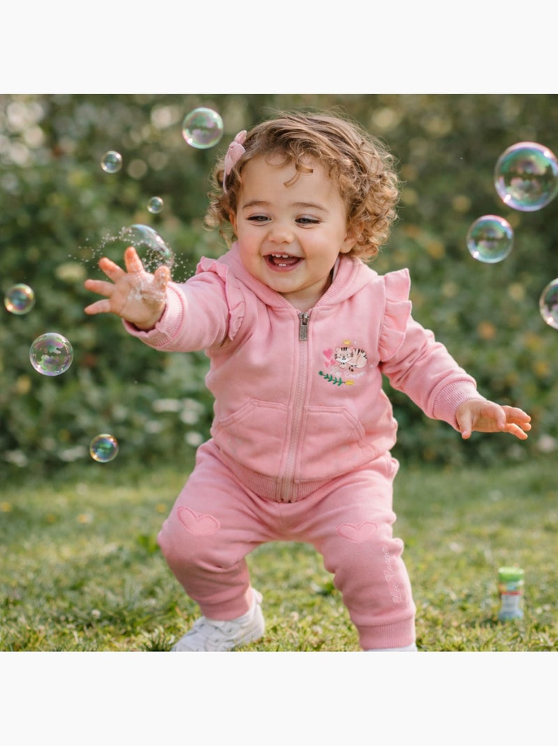 Lee Cooper - Ensemble Veste et pantalon de Jogging bébé fille Rose - Kiabi