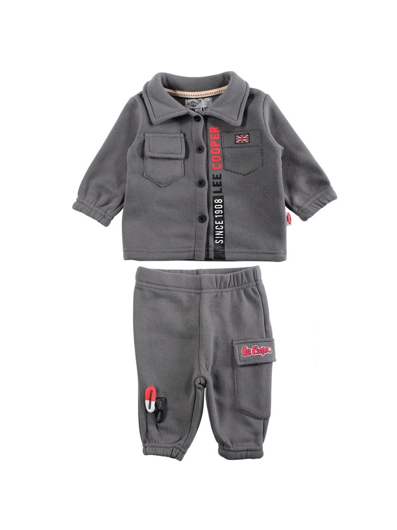 Lee Cooper - Ensemble veste et pantalon de Jogging bébé garçon Gris - Kiabi