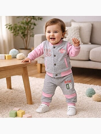 Lee Cooper - Ensemble veste et pantalon jogging bébé fille