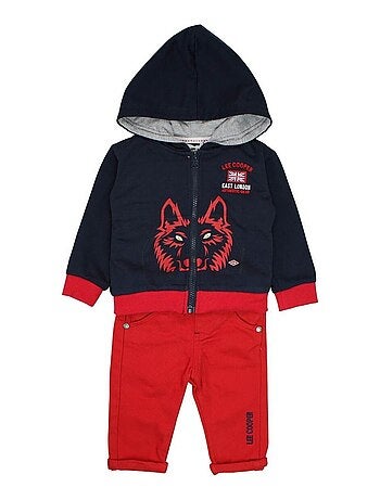 Lee Cooper - Ensemble ​​Veste pantalon bébé garçon Imprimé Logo