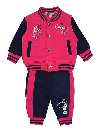 Lee Cooper - ​​Ensemble ​​Veste sweat pantalon bébé fille Imprimé Lee Cooper