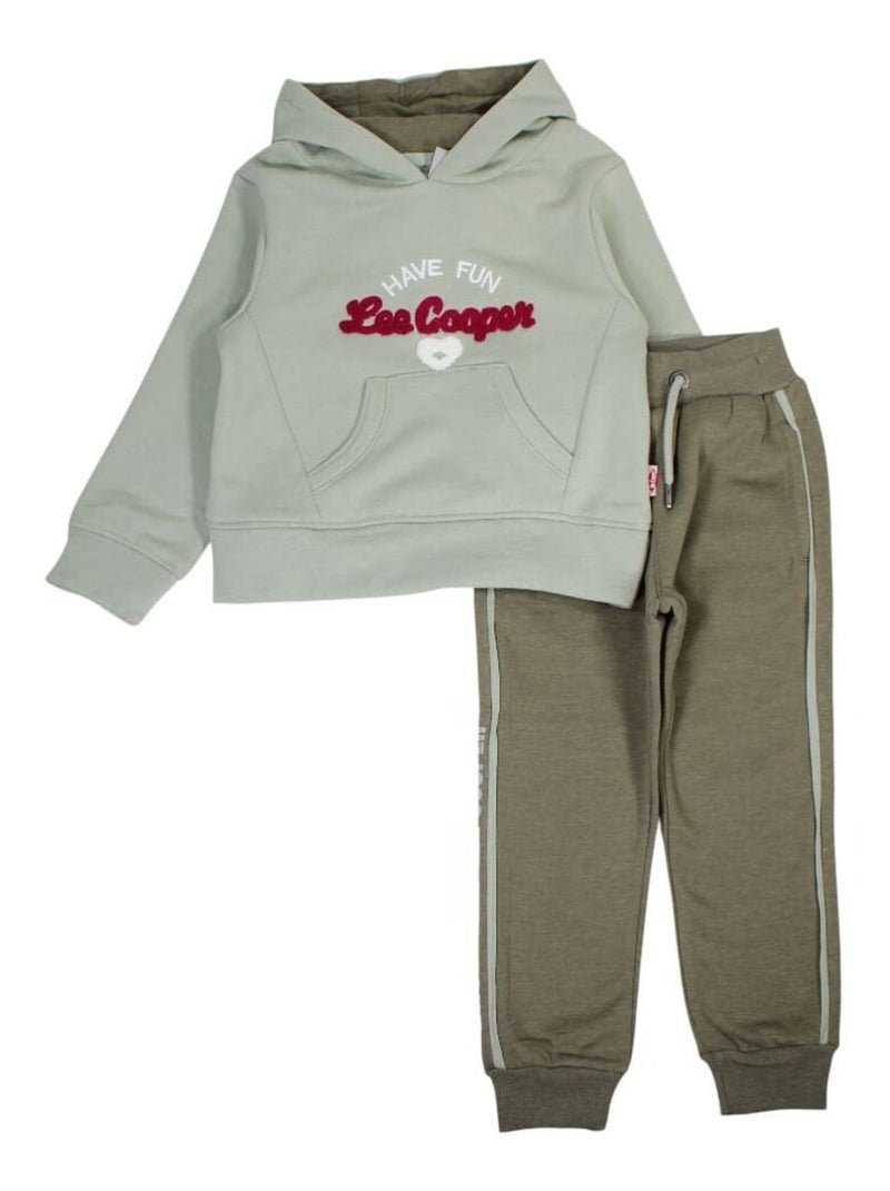 Lee Cooper - ​​Ensemble ​​Veste sweat pantalon Imprimé Lee Cooper Gris - Kiabi