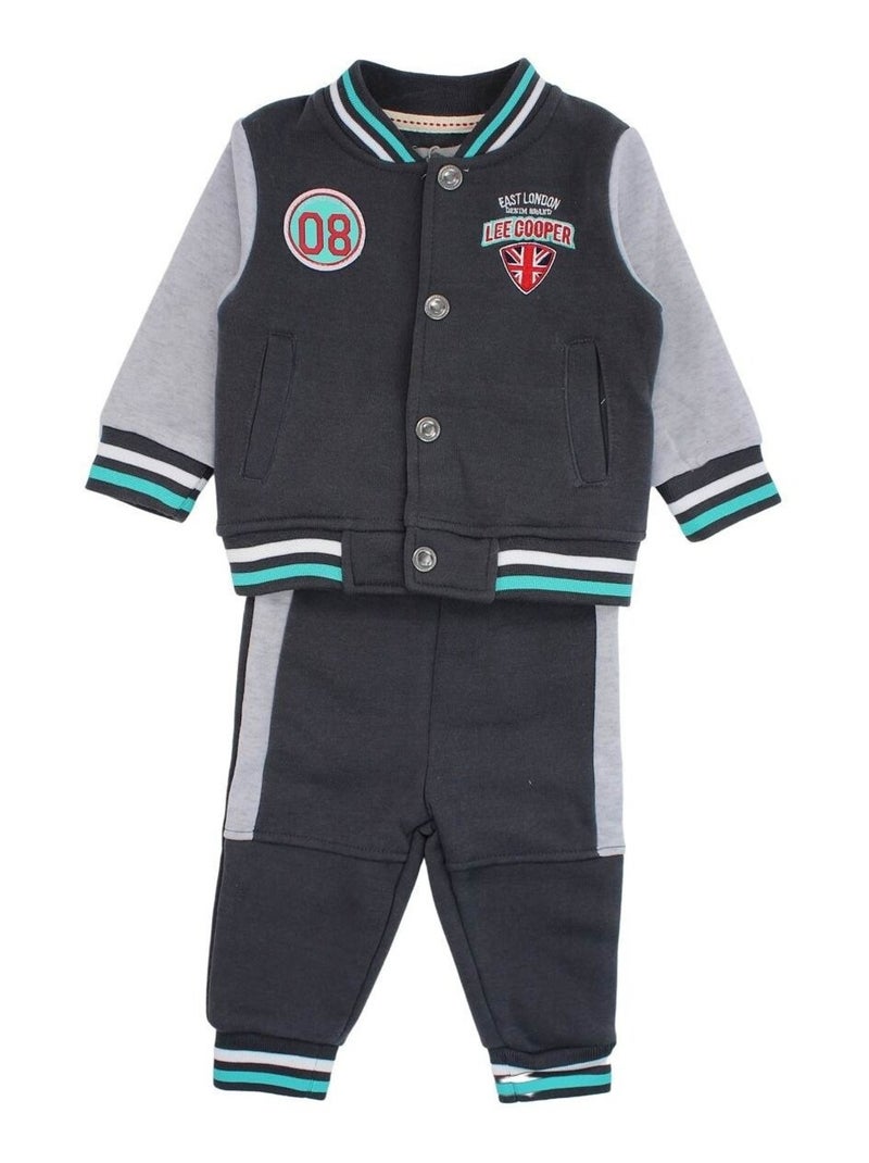 Lee Cooper - ​​Ensemble ​​Veste sweat pantalon Imprimé Lee Cooper Noir - Kiabi