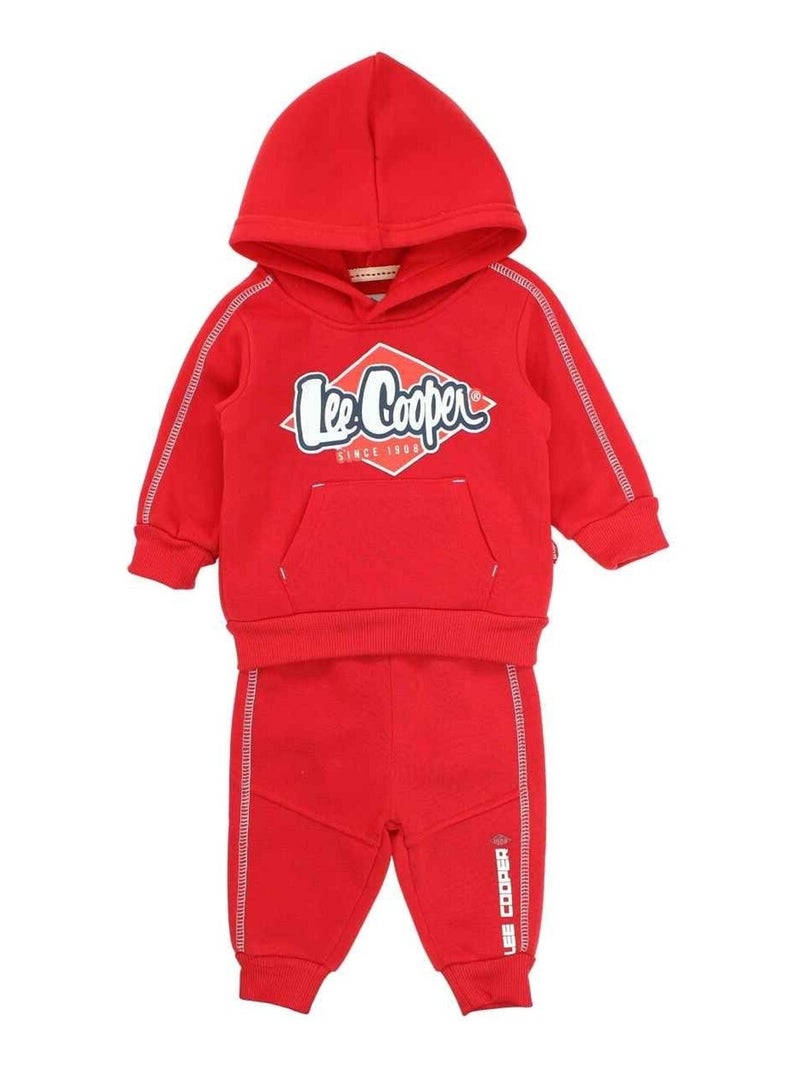 Lee Cooper - ​​Ensemble ​​Veste sweat pantalon Imprimé Lee Cooper Rouge - Kiabi