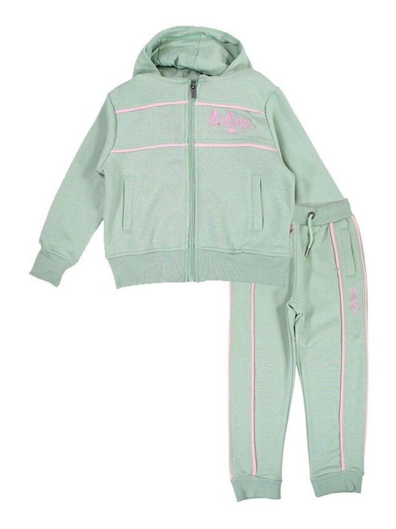 Lee Cooper - ​​Ensemble ​​Veste sweat pantalon Imprimé Lee Cooper Vert - Kiabi