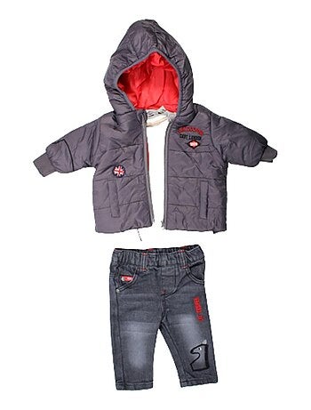 Lee Cooper - Ensemble ​​Veste t-shirt pantalon bébé garçon Imprimé Lee Cooper