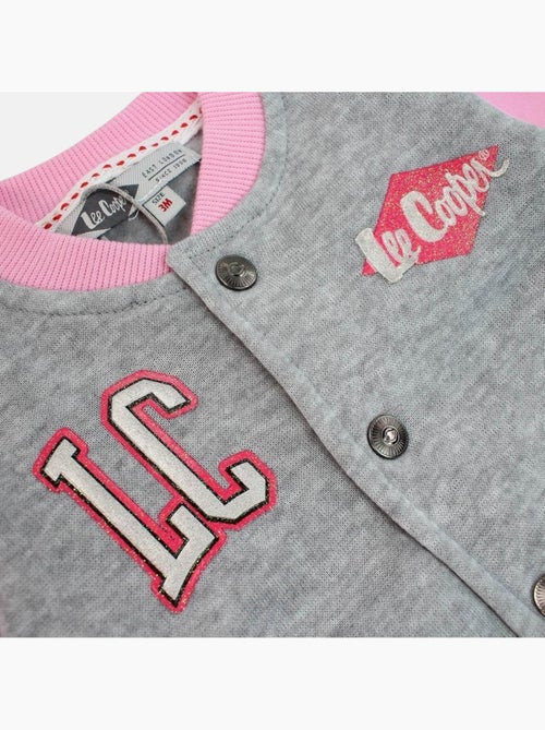Lee cooper - ensemble veste teddy boutonnée et pantalon de jogging - Kiabi