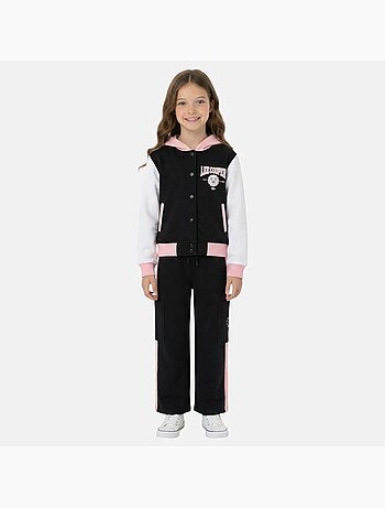Lee cooper - ensemble veste teddy boutonnée et pantalon de jogging