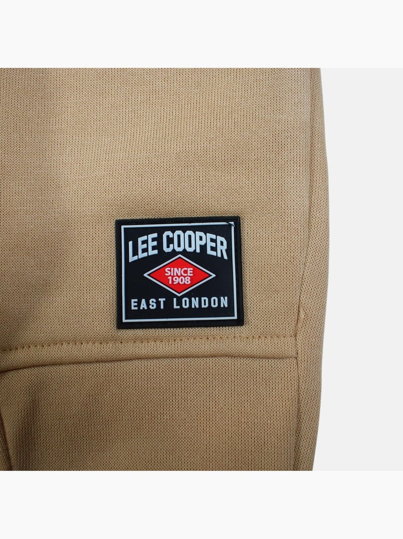 Lee cooper - ensemble veste zippée à capuche et pantalon de jogging Beige - Kiabi