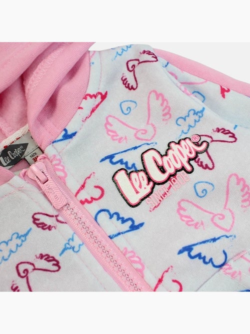 Lee cooper - ensemble veste zippée à capuche et pantalon de jogging - Kiabi